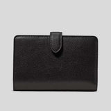 KATE SPADE Medium Bifold Wallet In Pebbled leather Black KN751