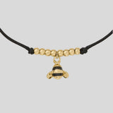 KATE SPADE Summer Daze Bee Cord Bracelet Black KO864