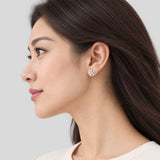 KATE SPADE You're A Gem Flower Studs Clear/Silver KO969