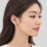 KATE SPADE You're A Gem Flower Studs Clear/Gold KO971