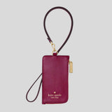KATE SPADE Card Case Lanyard Dark Raspberry KP247