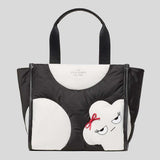 KATE SPADE Kip Monsters Small Tote Bag Black Multi KP357