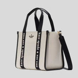 KATE SPADE Kip Canvas Small Tote Natural Multi KG767