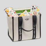 KATE SPADE Kip Canvas Small Tote Natural Multi KG767