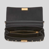 KATE SPADE Grace Pearl Embellished Satin Clutch Black KJ901