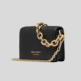KATE SPADE Natasha Chain Card Case Crossbody Black KK566