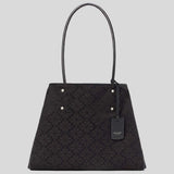 KATE SPADE Spade Flower Jacquard Large Everything Tote Black Multi KK609
