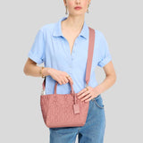 KATE SPADE Tilly Quilted Small Tote Bag Cosmetic Pink KK810