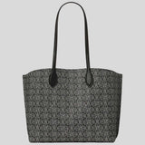 KATE SPADE Suite Spade Flower Coated Canvas Large Work Tote Black Multi KK834