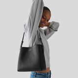 KATE SPADE Juliette Medium Bucket Bag Black KM546
