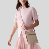 KATE SPADE Spade Flower Swingpack Crossbody Bag Dark Beige Grapefruit Multi KM717