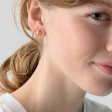 KATE SPADE Sculpted Spade Mini Studs Gold Silver KM960