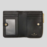 KATE SPADE Small L-Zip Wallet Black KN767