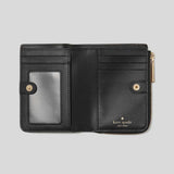 KATE SPADE Spade Flower Small L-zip Wallet Black KN768