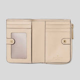 KATE SPADE Spade Flower Small L-zip Wallet Dark Beige KN768