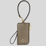 KATE SPADE Card Case Lanyard Oyster Shell KN779
