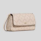 KATE SPADE Sutton Spade Flower Mini Crossbody Bag Dark Beige KO534