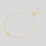 KATE SPADE Everyday Spade Pave Slider Bracelet Clear/Gold O0R00185