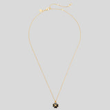 KATE SPADE Spades & Studs Enamel Mini Pendant Black O0RU3241