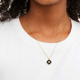 KATE SPADE Spades & Studs Enamel Mini Pendant Black O0RU3241