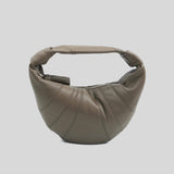 LEMAIRE Mini Fortune Croissant Bag Soft Nappa Leather Dark Khaki BG0125LL095