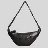 LEMAIRE Medium Croissant Bag Coated Cotton Truffle BG0001LF1329