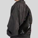 LEMAIRE Small Croissant Bag Coated Cotton Truffle BG0003LF1329