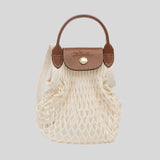 LONGCHAMP Le Pliage Filet XS Mesh Bag Ecru 10139HVH