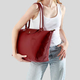 LONGCHAMP Le Pliage Green M Tote Bag Grenade L2605919