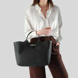 LONGCHAMP Le Roseau L Handbag Noir 10290HFP