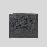 GUCCI Men's Leather Bifold Coin Wallet With Interlock GG Logo Black 610466