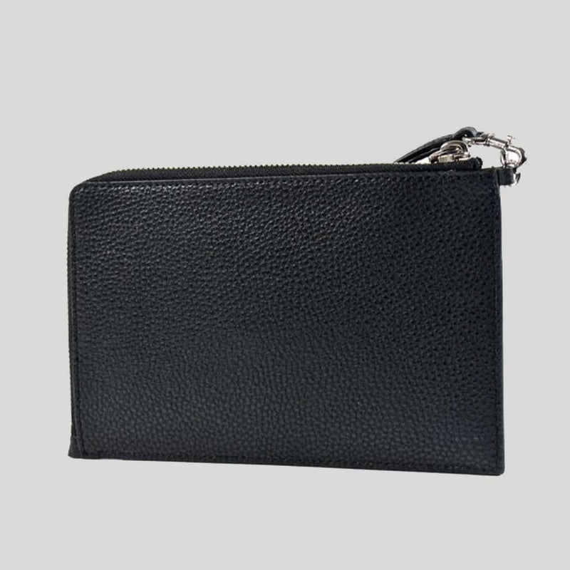 MARC JACOBS Pebble Leather Wristlet Wallet Black 4R3SCP028S02