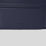 FERRAGAMO Classic Men's Leather Slim Bifold Wallet Midnight 775359