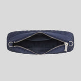 KATE SPADE Spade Flower Quilted Fabric Convertible Crossbody Bag Parisian Navy KK077