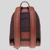 COACH Charter Backpack 24 In Signature Canvas Tan/Rust CH835