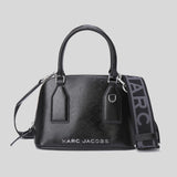 MARC JACOBS Small Leather Dome Satchel Crossbody Bag Black 4S4HSC003H02