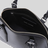 MARC JACOBS Small Leather Dome Satchel Crossbody Bag Black 4S4HSC003H02