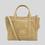 MARC JACOBS The Shiny Crinkle Small Tote Light Brown H065L01PF22