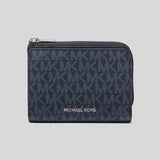 MICHAEL KORS Cooper Signature Logo Folio Wallet Amiral Blue 36F2LCOF3B