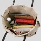 LONGCHAMP Roseau L Canvas Tote Bag Ecru 10090HSG037