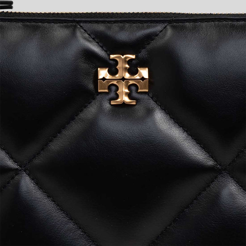 TORY BURCH Kira Diamond Quilt Pouch Black 162144