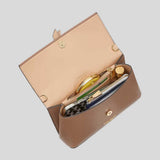 KATE SPADE Knott Flap Chain Crossbody Bag Warm Acorn KH154