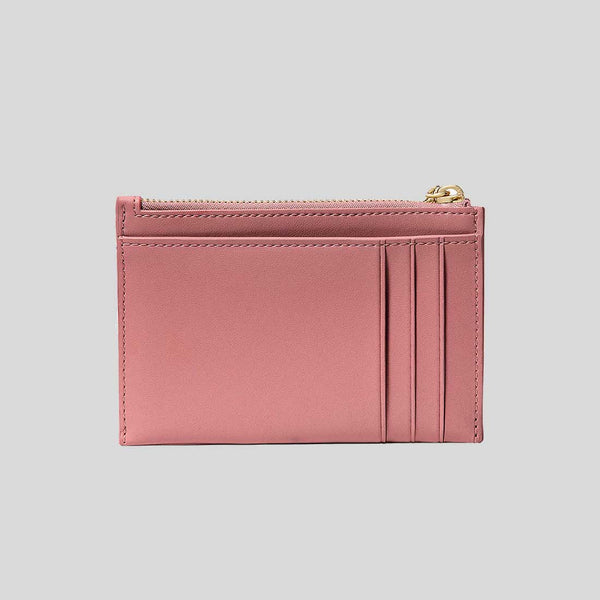 KATE SPADE Carey Quilted Studded Small Card Holder Pomegranate KL819