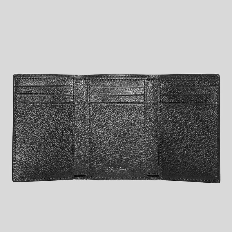 COACH Trifold Wallet Black 23845