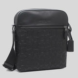 COACH Houston Flight Bag In Signature Leather Black 4009