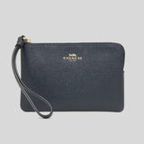 Coach Corner Zip Wristlet Midnight 58032