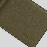 Coach Slim Money Clip Billfold Wallet Olive Drab CH090