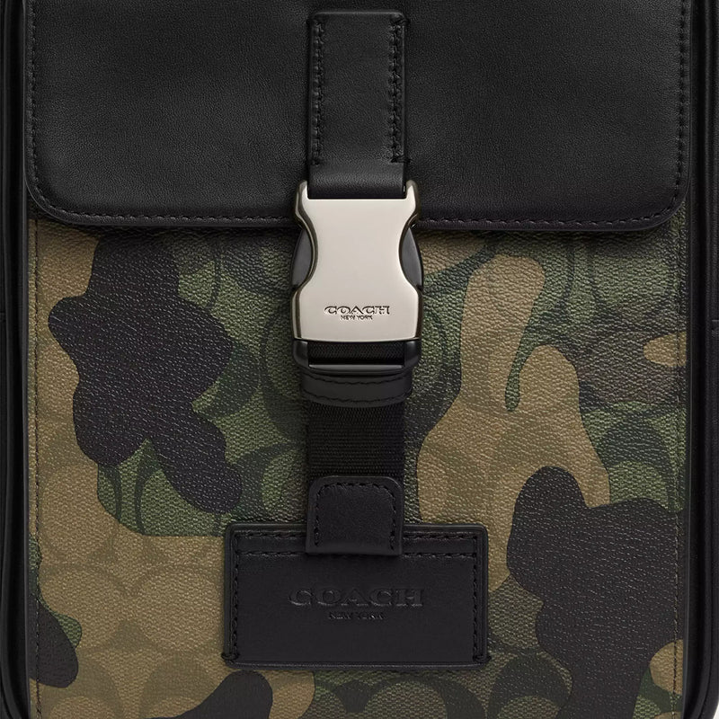 COACH Track Pack In Signature Canvas With Camo Print Green Multi CL944