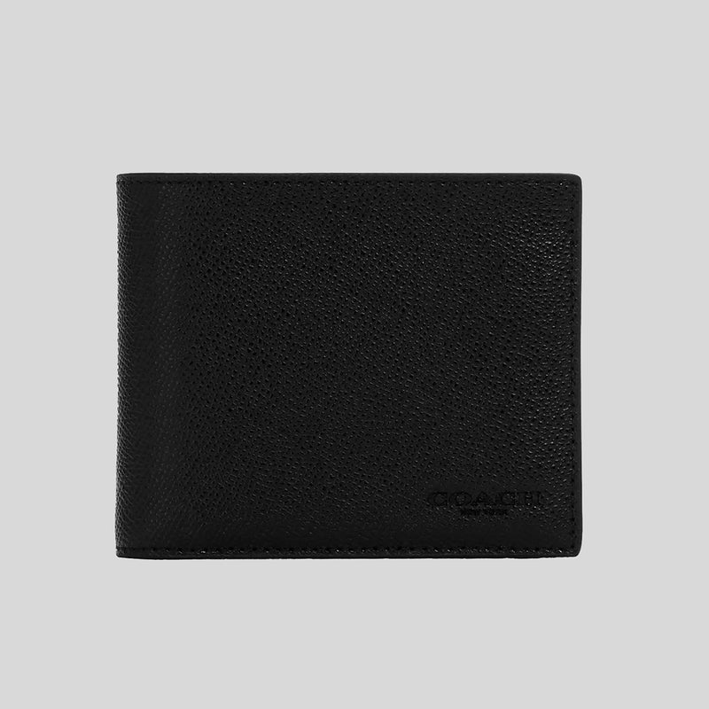 COACH Men's 3 IN 1 WALLET Black CR899