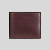 COACH Men's 3 In 1 Wallet In Smooth Calf Leather Mahogany CR911